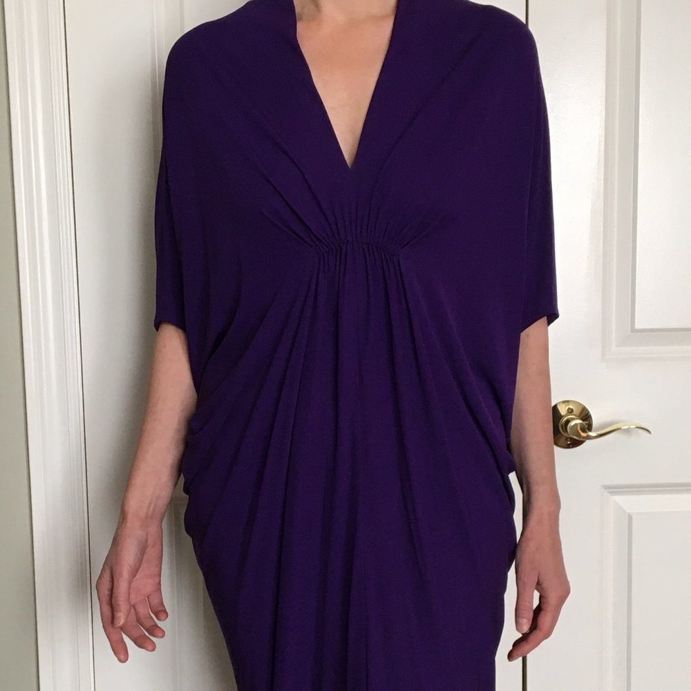 Vibrant violet Lanvin dress, FR34 (flexible), NWT